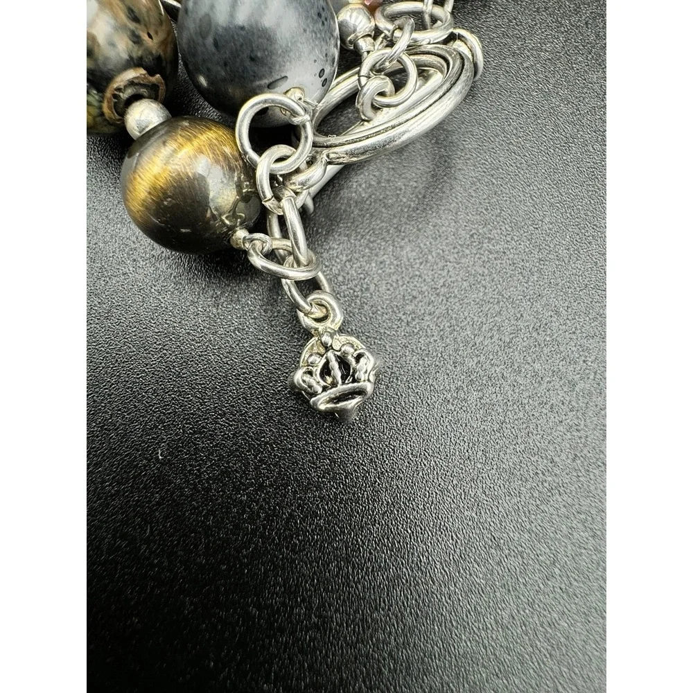 Premier Designs Top Notch Layered Convertible Multicolor Beaded‎ Chain Necklace